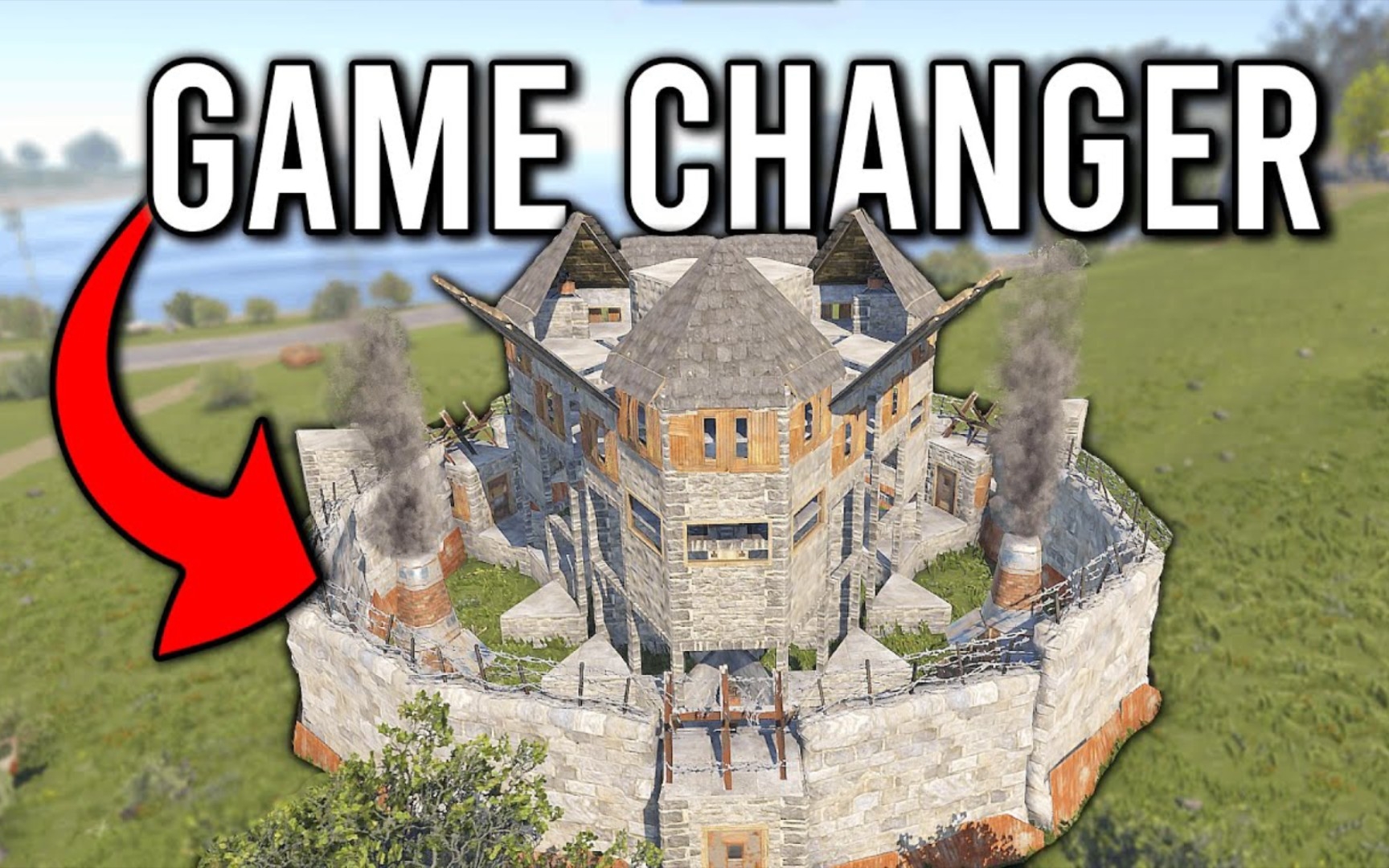 【腐蚀rust】 初学者友好的建筑教程,双视角教学,小型城堡