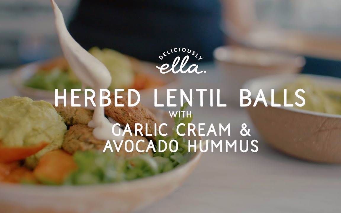 deliciouslyella香草扁豆球鳄梨鹰嘴豆泥食谱分享herbedlentilballs