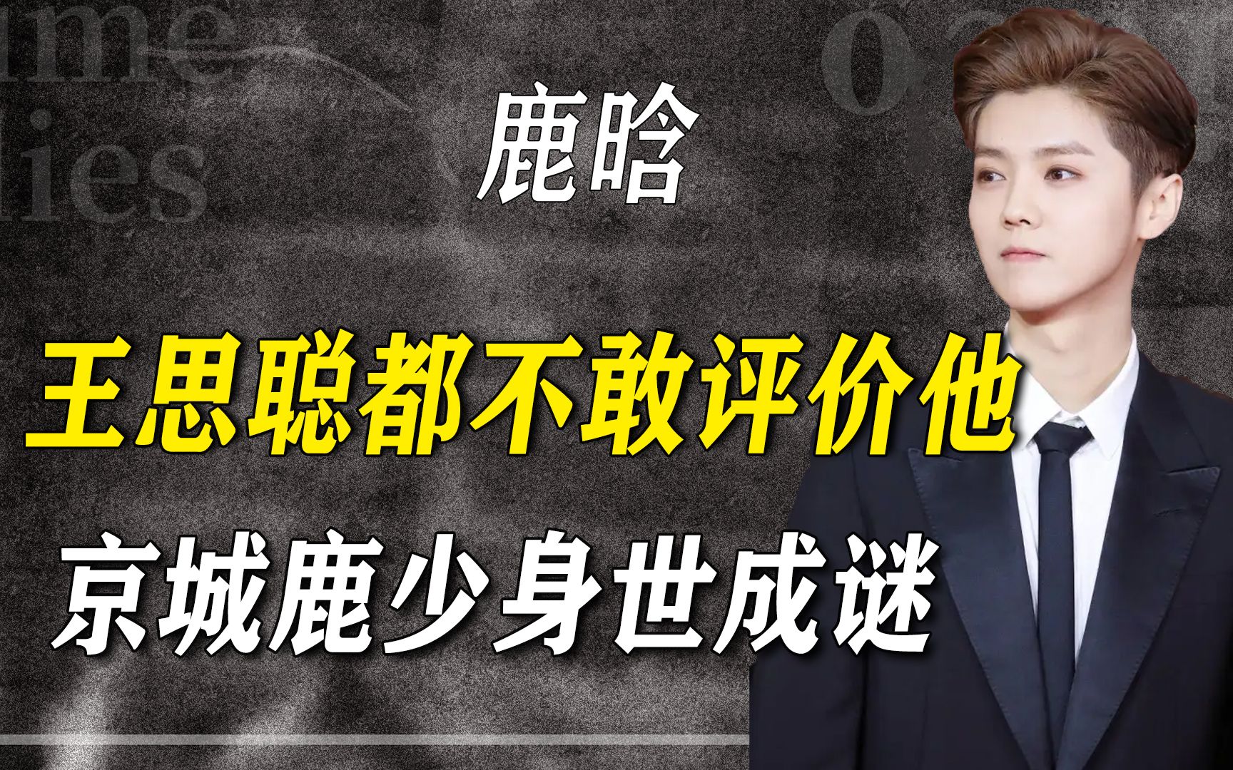 鹿晗是欧皇附体?王思聪都不敢怼的人,“京城鹿少“究竟是何背景哔哩哔哩bilibili