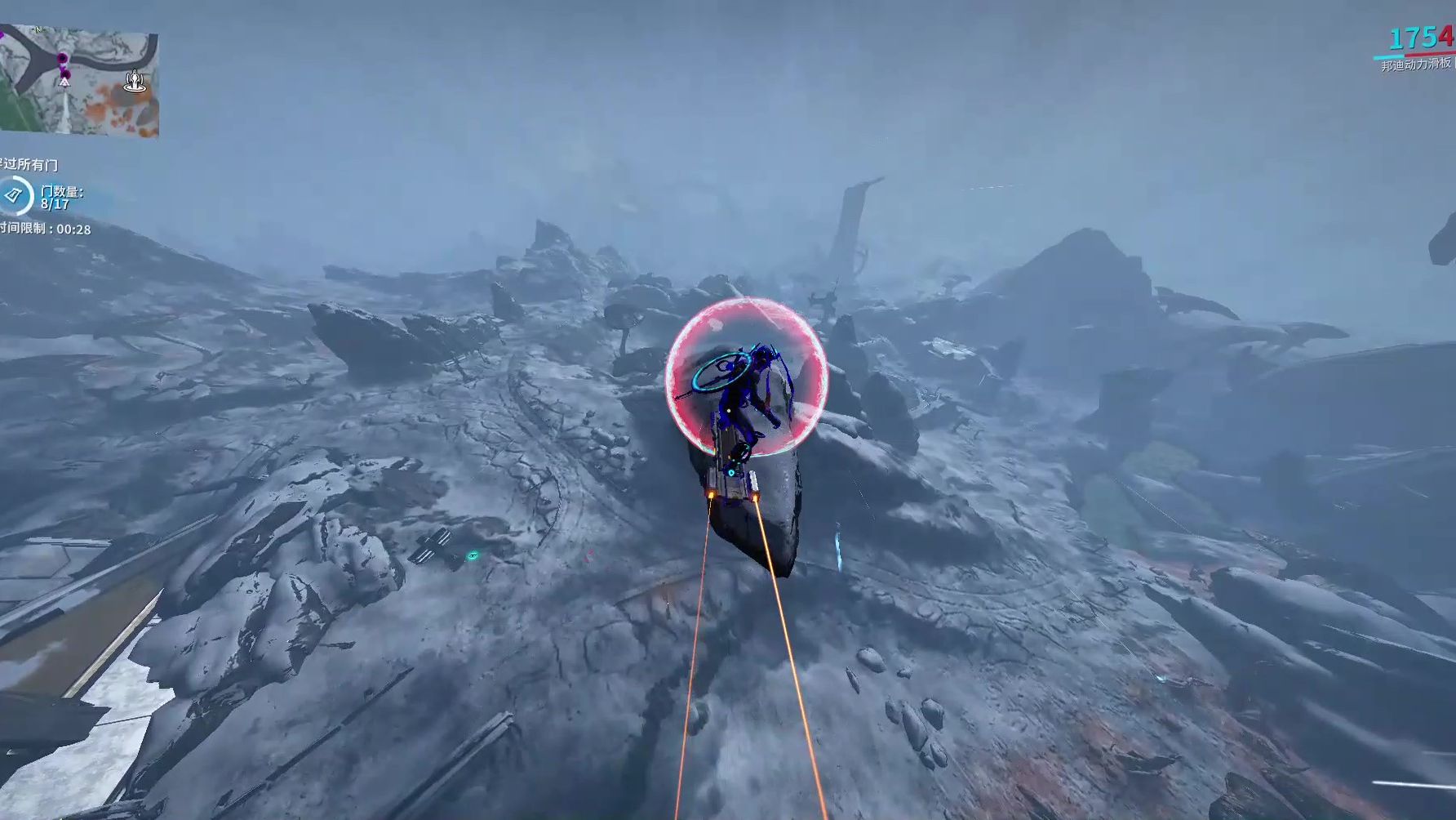 星际战甲蜘蛛山谷动力滑板比赛