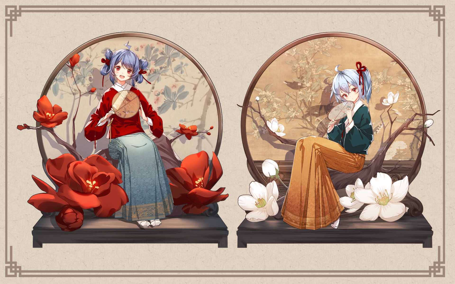 手办哔哩哔哩x故宫宫苑联名系列2233娘手办