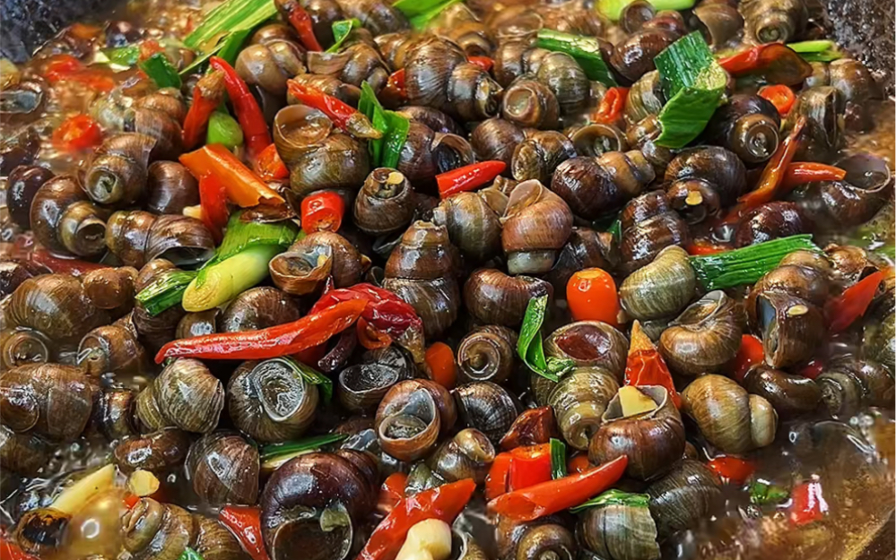 麻辣入味的香辣田螺,夏天配上啤酒真是绝绝子