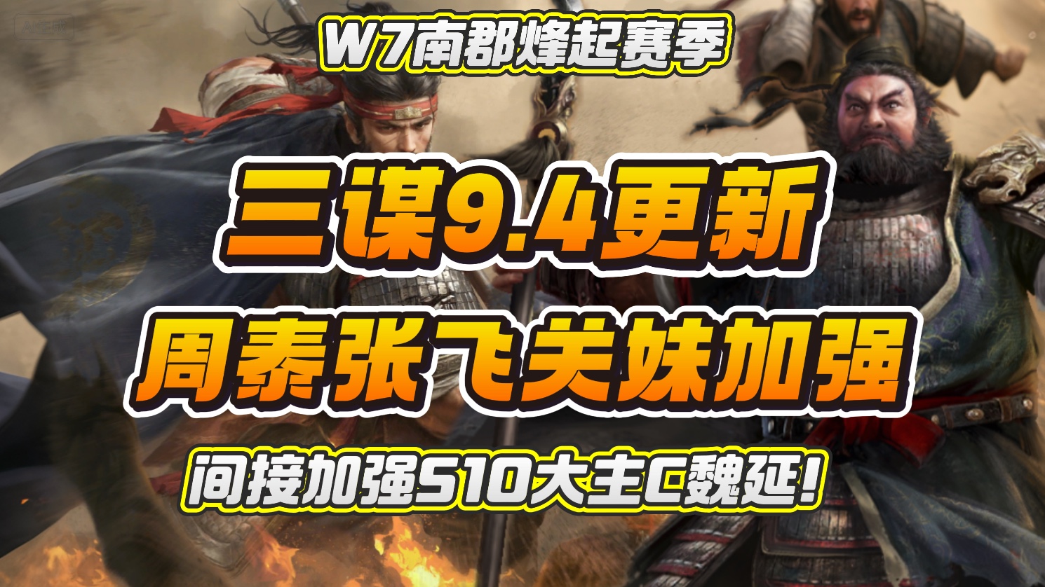 【W7南郡烽起】9月4日更新解读，神周泰永久在线，张飞关妹加强为魏延铺垫 #千盟共谋定天下 #三谋诚意拉满-春虫虫玩三谋-春虫虫玩三谋-哔哩哔哩视频