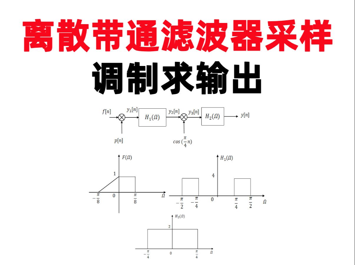 【何子述6.33】(打卡第226天)离散带通滤波器采样调制求输出哔哩哔哩bilibili