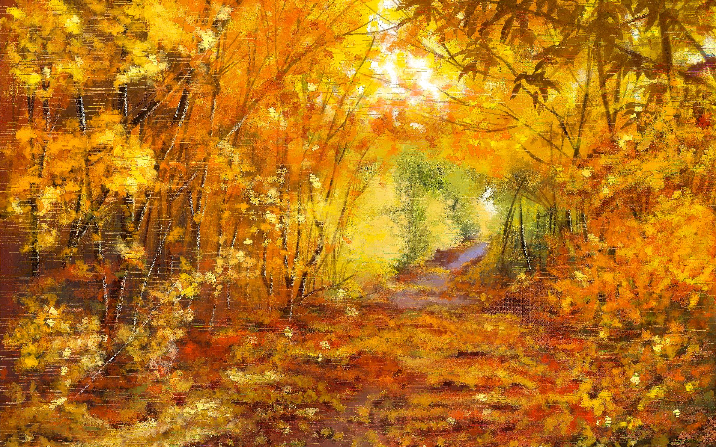 【procreate】ipad pro仿油画-画个秋天_哔哩哔哩_bilibili