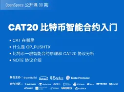 Download Video: CAT20 比特币智能合约入门