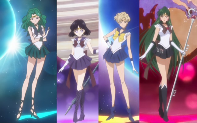 盘点美少女战士外部太阳系四战士全部变身