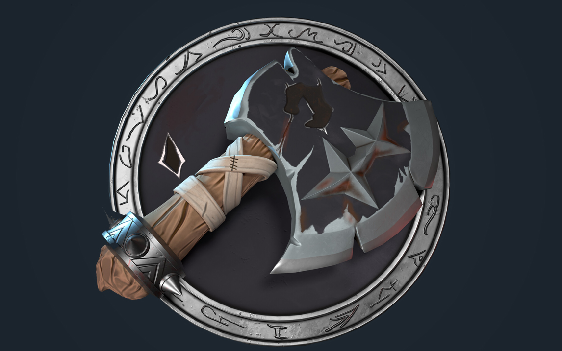 【maya游戏建模】次世代武器高模,斧头pbr全流程制作_哔哩哔哩_bili