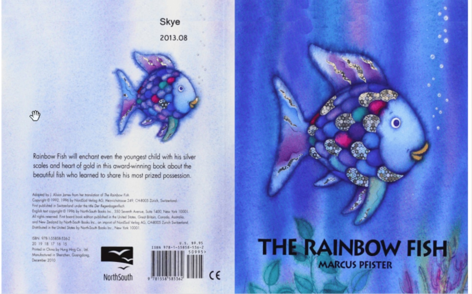 [图]儿童英文故事《彩虹鱼》绘本故事阅读 Story reading  the Rainbow Fish