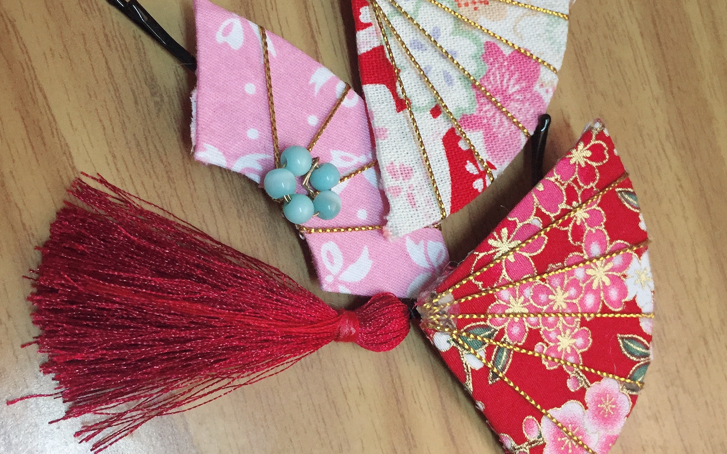 【和风饰品制作教程】百分百成功率 手把手教你制作日式和风发饰_哔哩