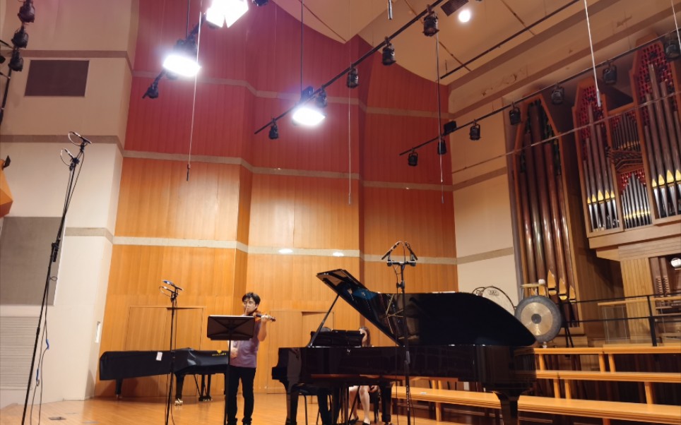 franck violin sonata 环球公司专辑录音花絮 岳麟 小提琴 黄萌萌