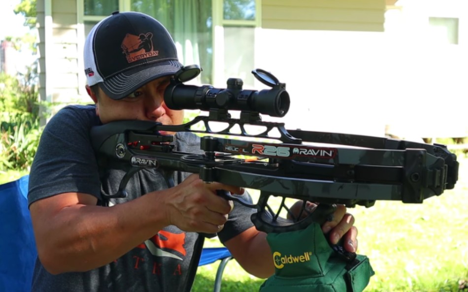 ravin r26复合弩 远距离精准射靶