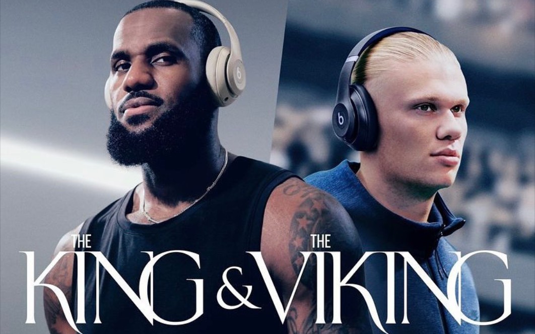 哈兰德beats耳机广告