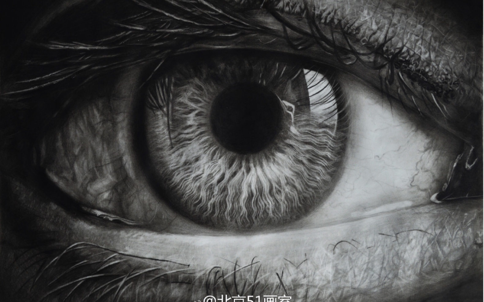 素描眼睛刻画