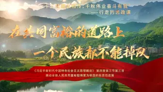 Download Video: 第八届全国高校大学生讲思政公开课参赛作品 ——《在共同富裕的道路上 ，一个民族都不能掉队》（完整版）