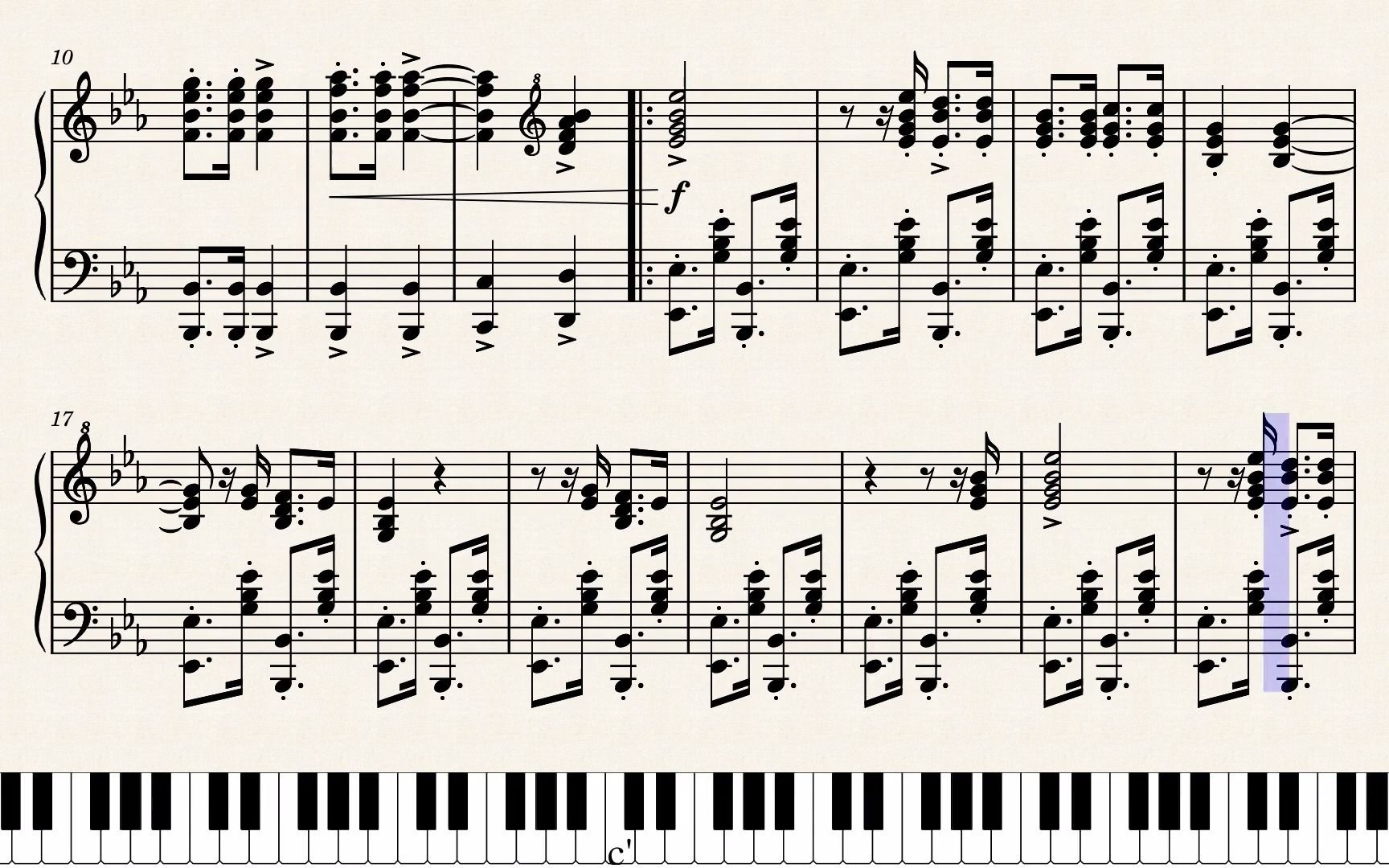 登山缆车 钢琴乐谱版