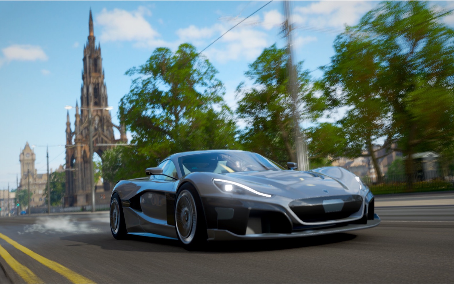 地平线4rimacconcepttwo纯电动超跑试驾