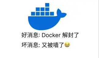 Скачать видео: 好消息：Docker 解封了，坏消息：又不行啦！