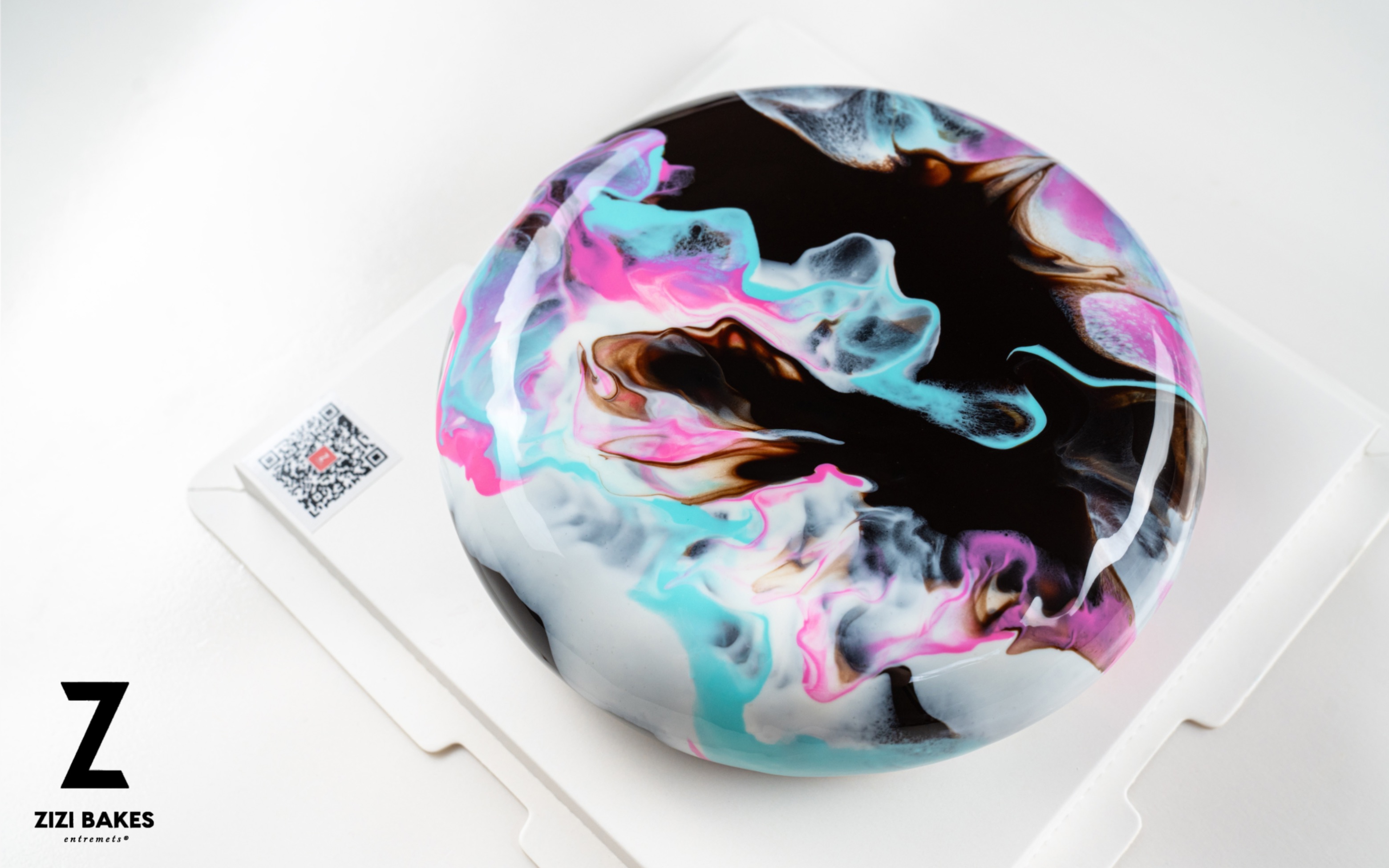 zizibakes法国慕斯蛋糕淋面展示