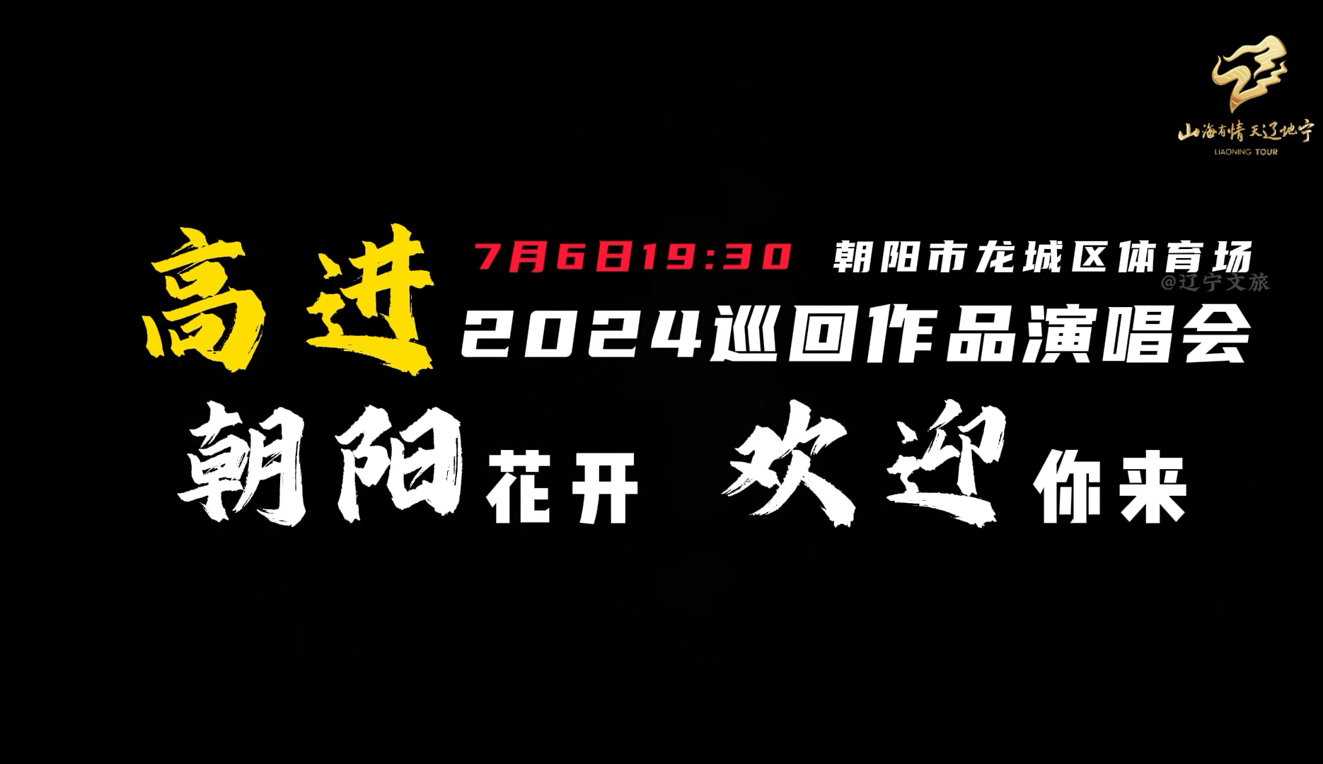 朝阳花开,源起龙城,高歌奋进,余音绕梁,高进2024「感谢有你」巡回作品演唱会朝阳站即将开唱!哔哩哔哩bilibili