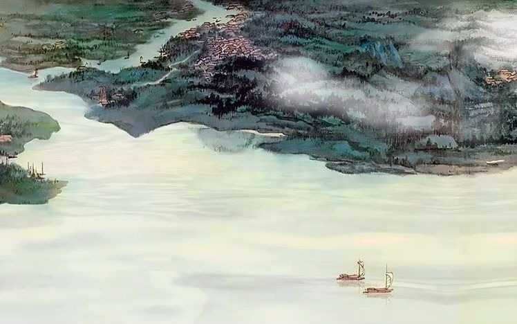 [图]张大千-长江万里图 NFT Zhang Daqian's "Yangtze River map" digital animation version 1.0