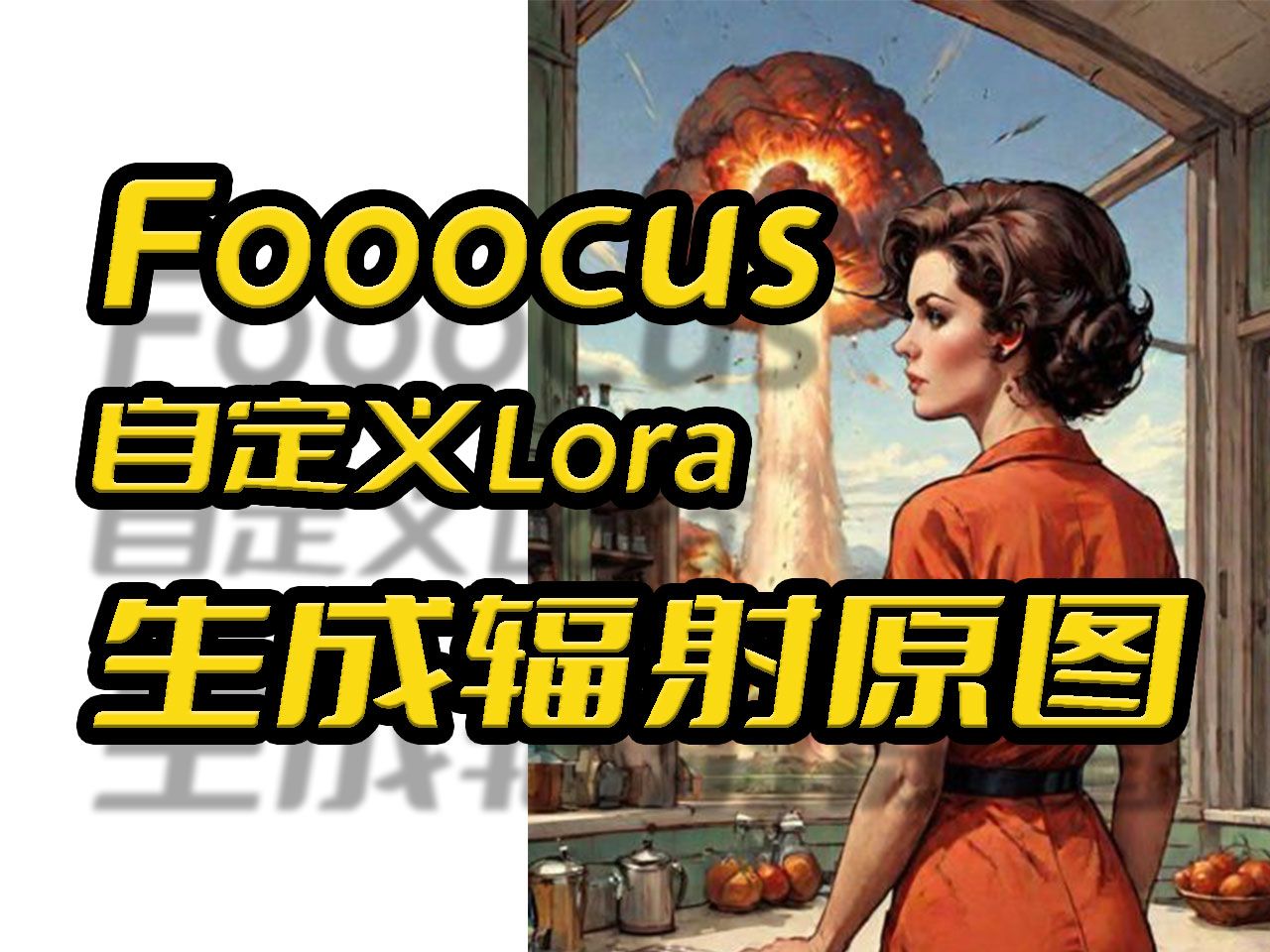 基于Fooocus的自定义lora快速生成辐射(异尘余生)系列风格图片(stablediffusion)哔哩哔哩bilibili