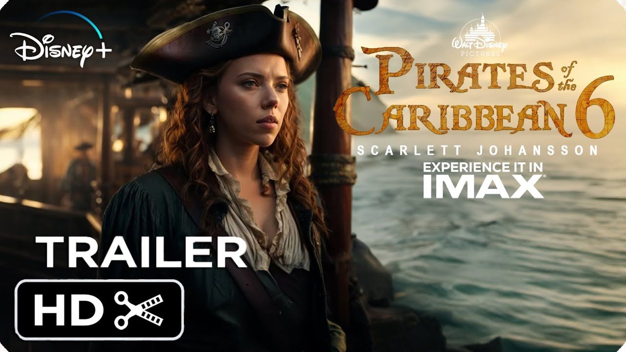 斯嘉丽约翰逊船长《加勒比海盗6: 四海之怒》先导预告片_明年3月上映