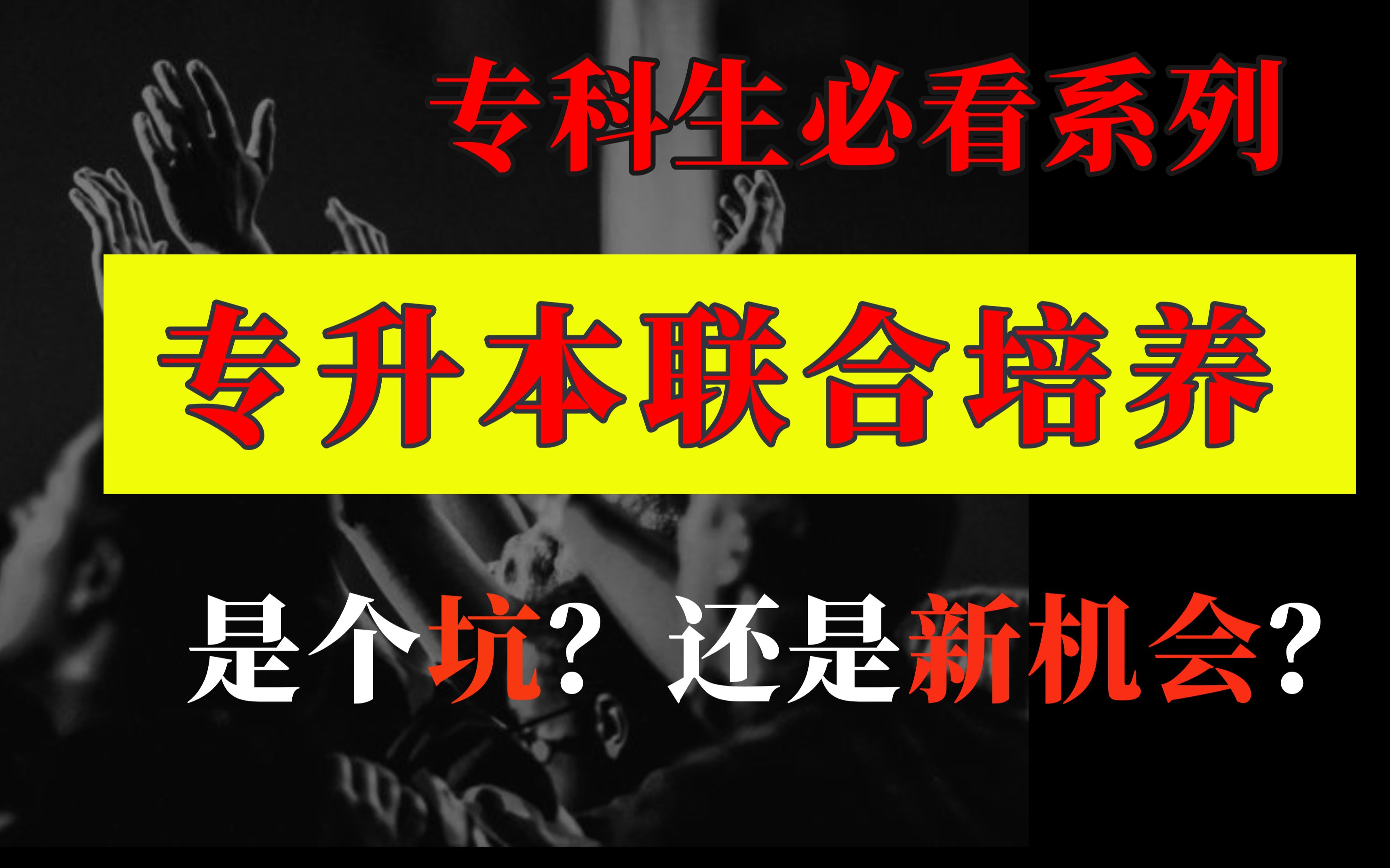 这两类专科生,可以选择「专升本联合培养」 ,不算亏!哔哩哔哩bilibili