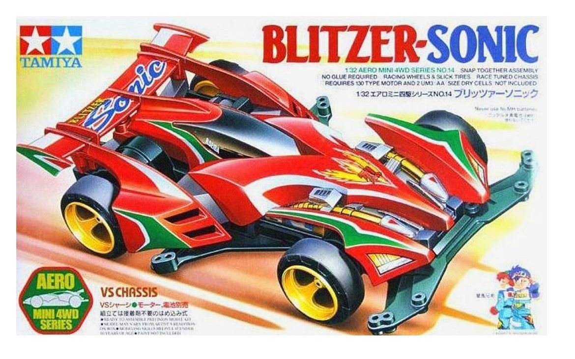 fun】田宫四驱车·爆裂音速·五代烈·vs·开箱制作「blitzer-sonic