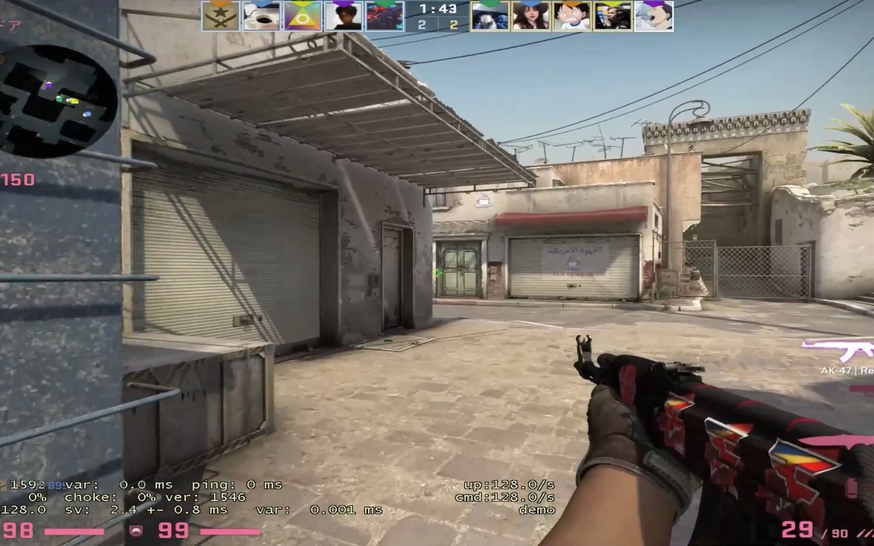 【csgo】来看看1000小时600小时练枪选手的瞄准能到什么程度