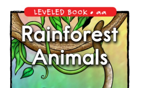 美国原版分级读物RAZAA57Rainforest Animals哔哩哔哩bilibili