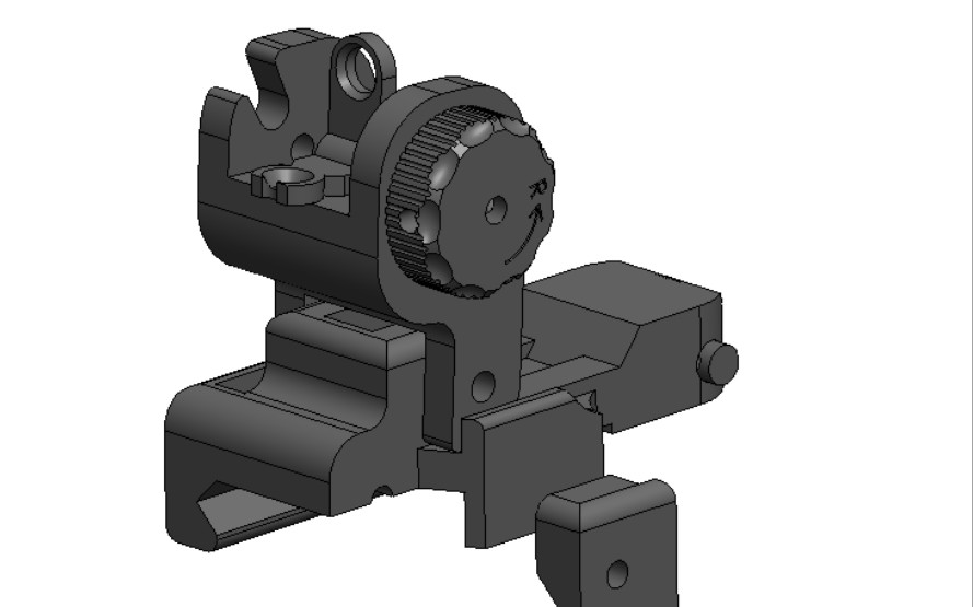 3d打印作品armsspr机械瞄具可动功能全还原