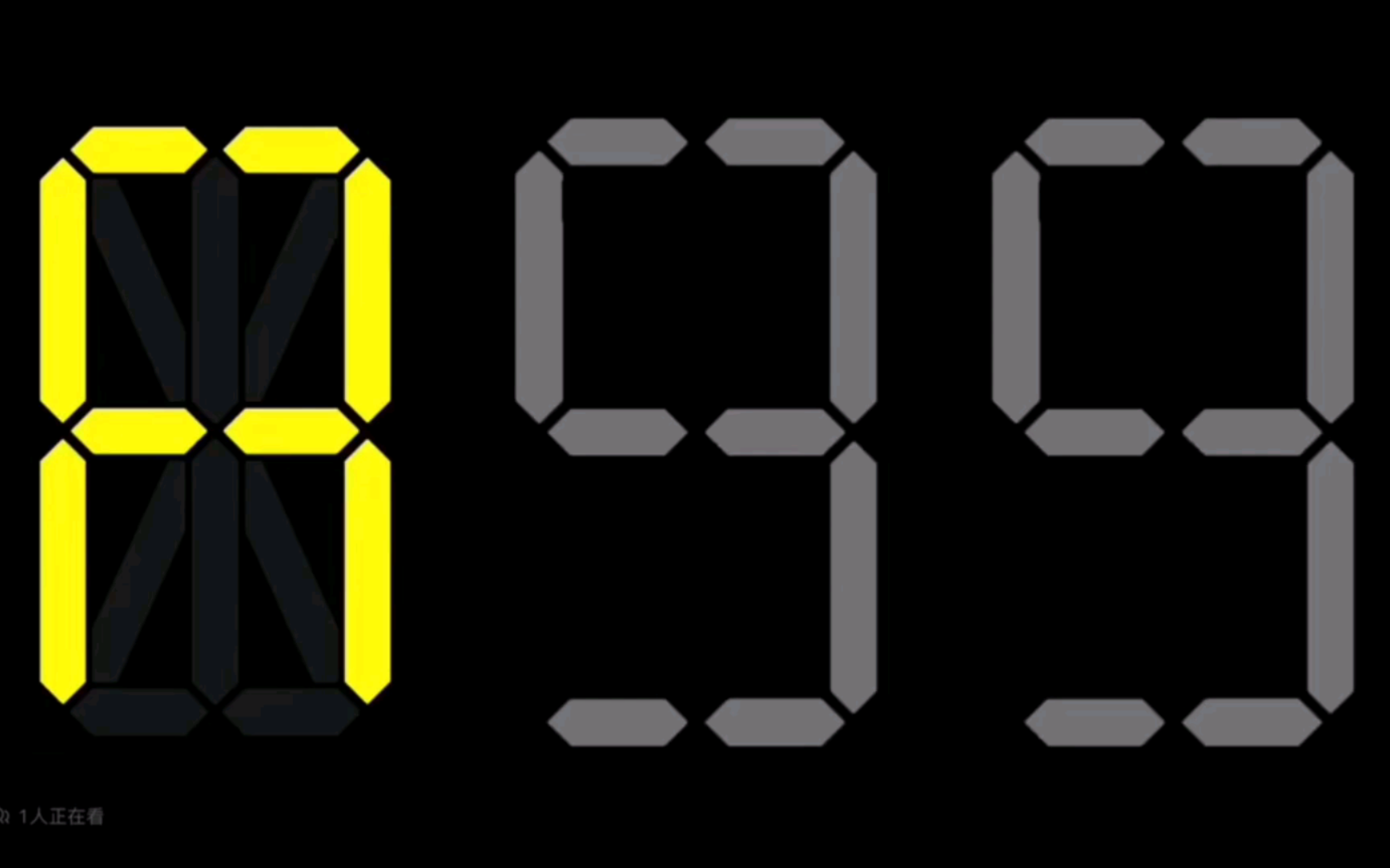 99秒A系列纸张尺寸倒计时 (彩色数字)哔哩哔哩bilibili