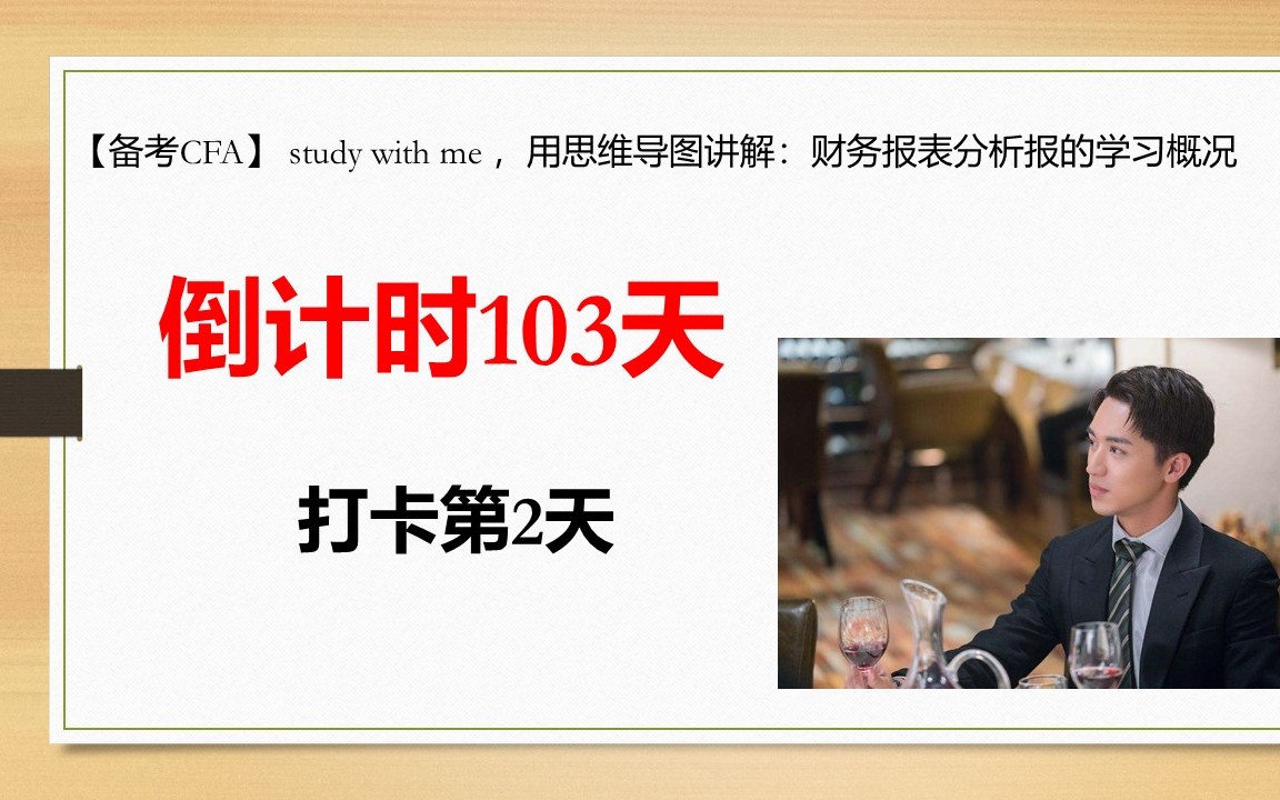 【备考CFA】study with me用思维导图讲解:财务报表分析的学习概况哔哩哔哩bilibili