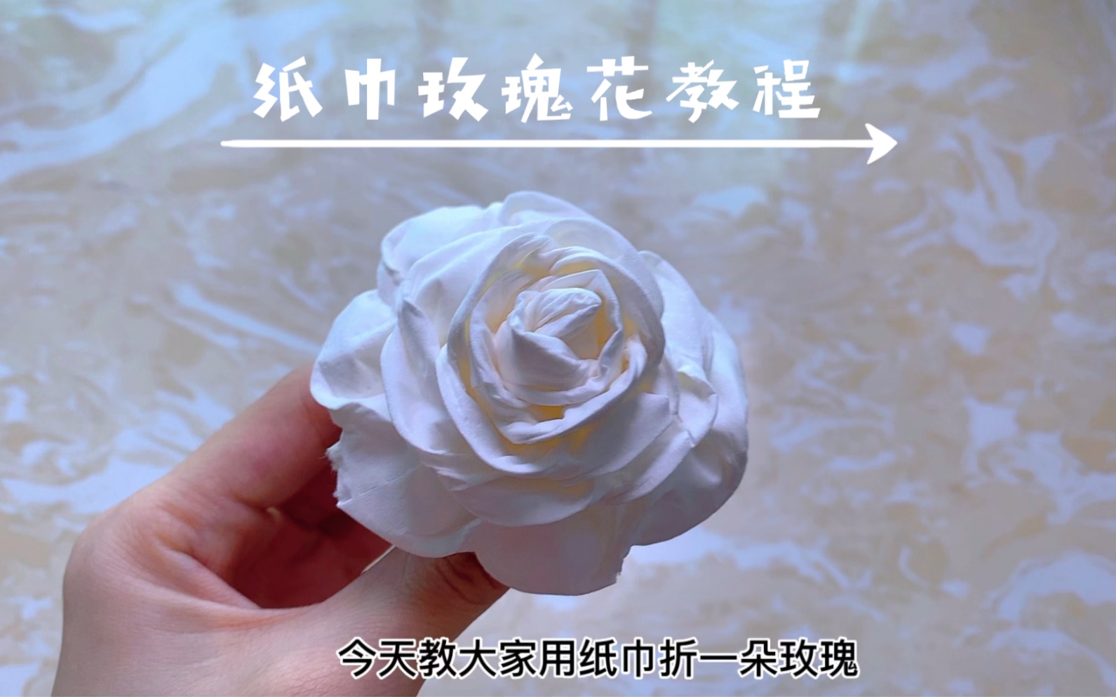 【折纸】超简单的手工纸玫瑰花教程_哔哩哔哩_bilibili