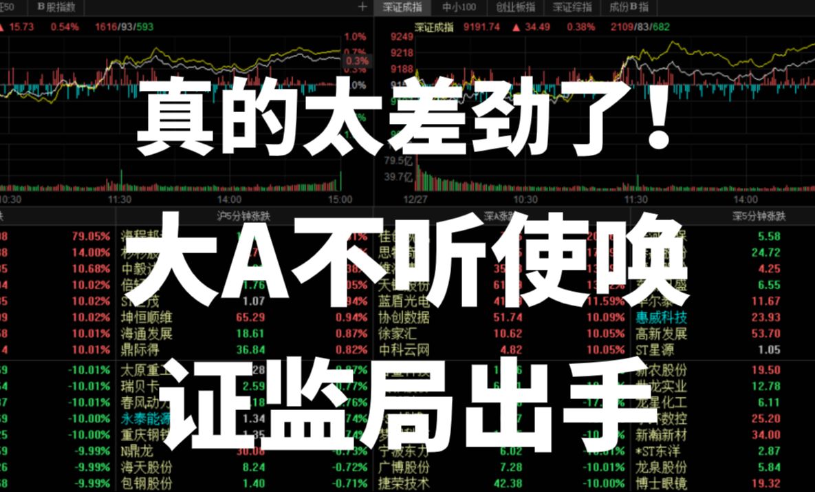 A股收评:盘后,证监局出手,多名高管被出示警示函,大A不听使唤,真的太差劲了!哔哩哔哩bilibili