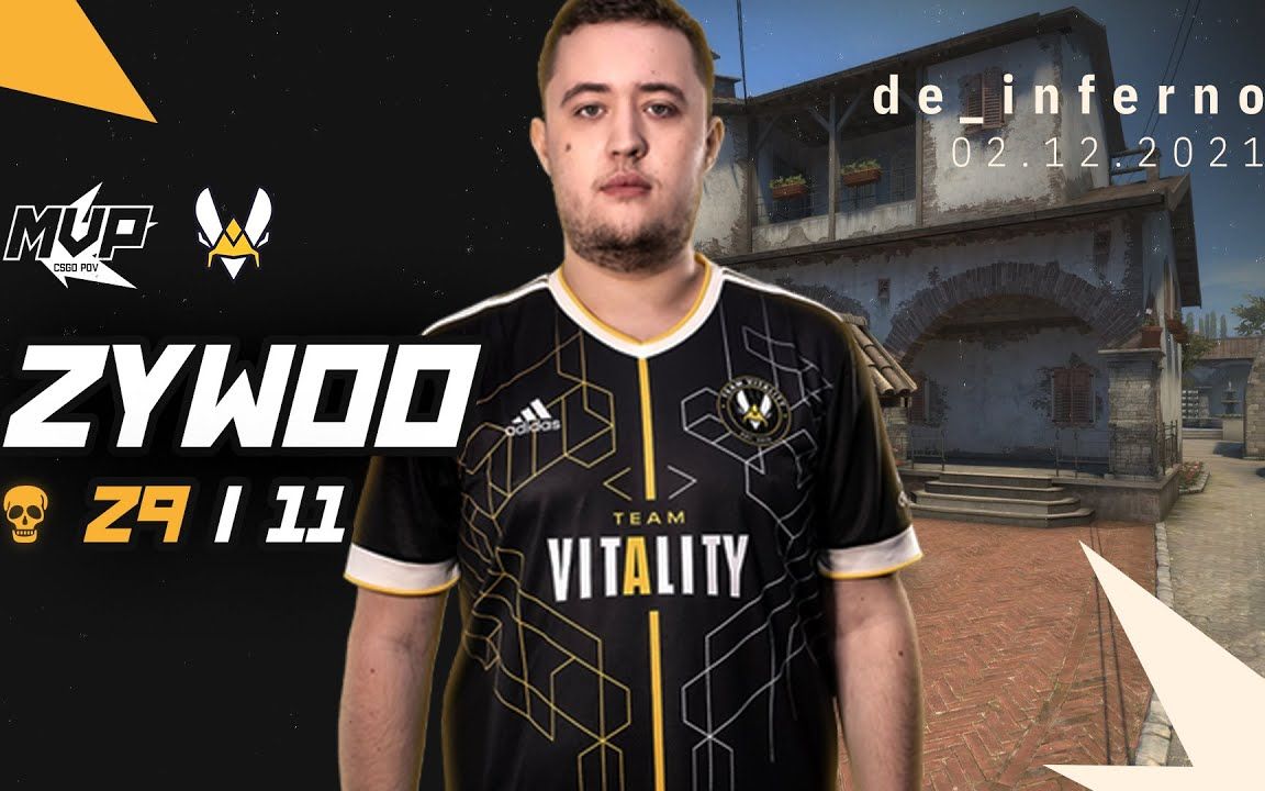 【csgo】pov vitality zywoo (29/11) vs nip (de_inferno) @iem