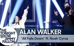 [图]【吉米肥伦秀/生肉】Alan Walker ft. Noah Cyrus表演“All Falls Down”