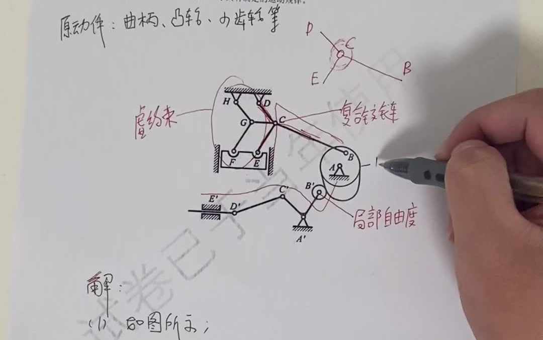 机械设计基础真题讲解 | 2022年上海工程技术大学机械类专升本哔哩哔哩bilibili