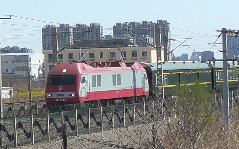 津山铁路唐山朝阳道机位 k5253次旅客列车