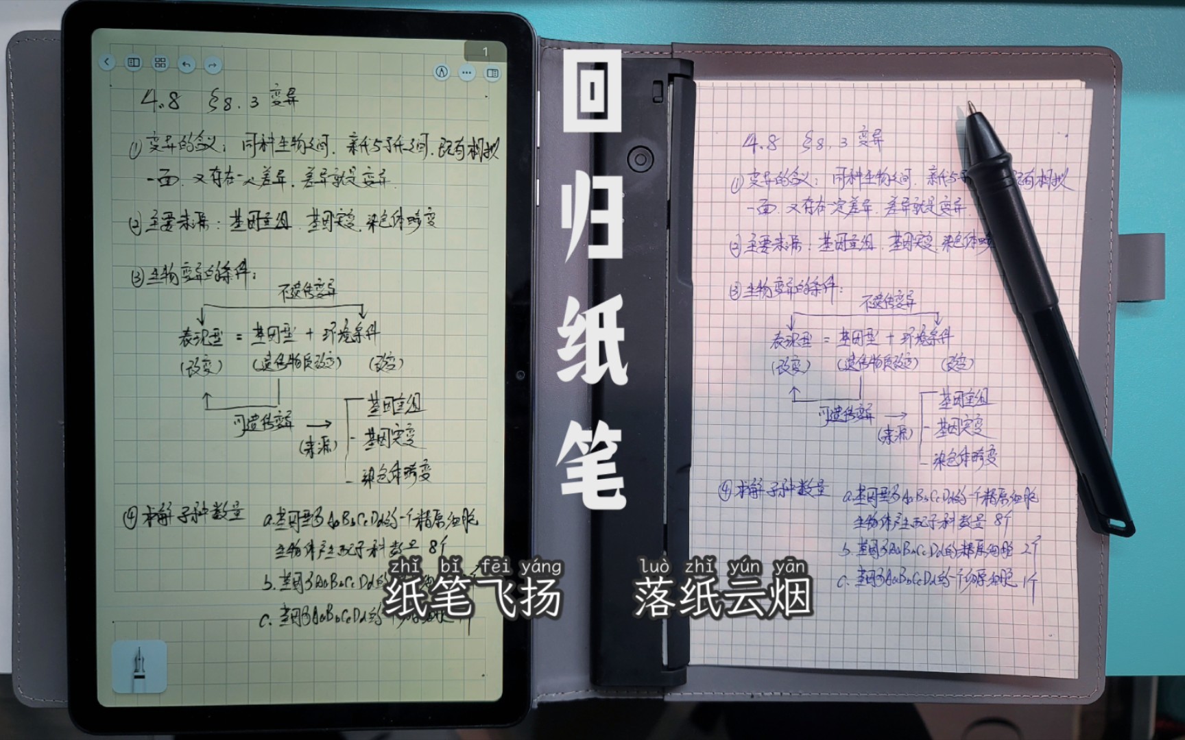 真.手写原迹笔记.回归纸笔学习.宝藏app云记/notein一笔记/OneNote/享做.好脑子不如烂笔头,平板上比比划划用处不大,深度学习的标志就是沉浸.哔...