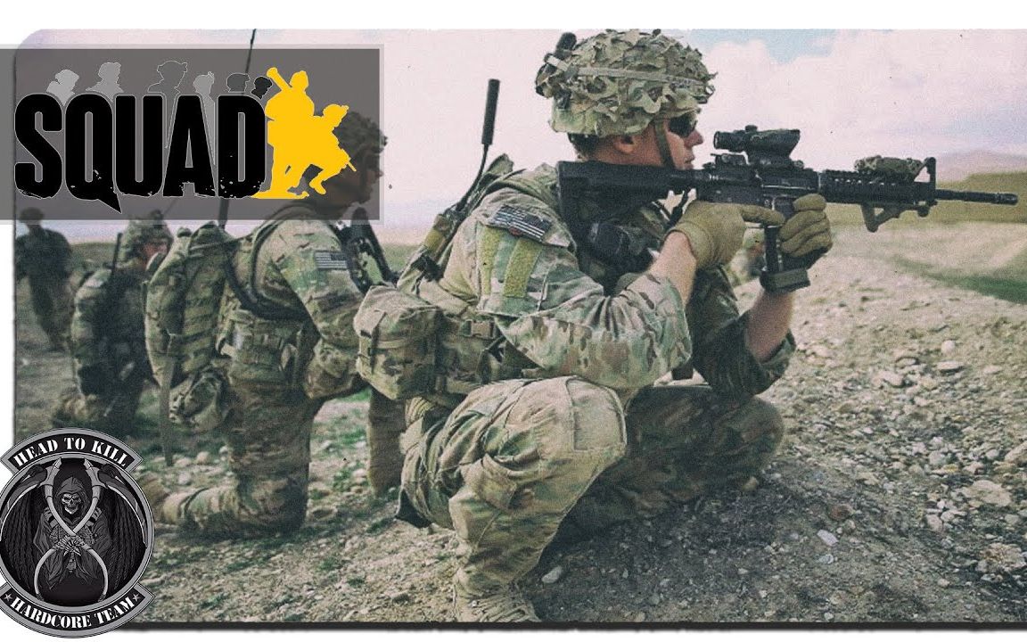 squad战术小队战斗在塔利尔沙漠的美军突击班