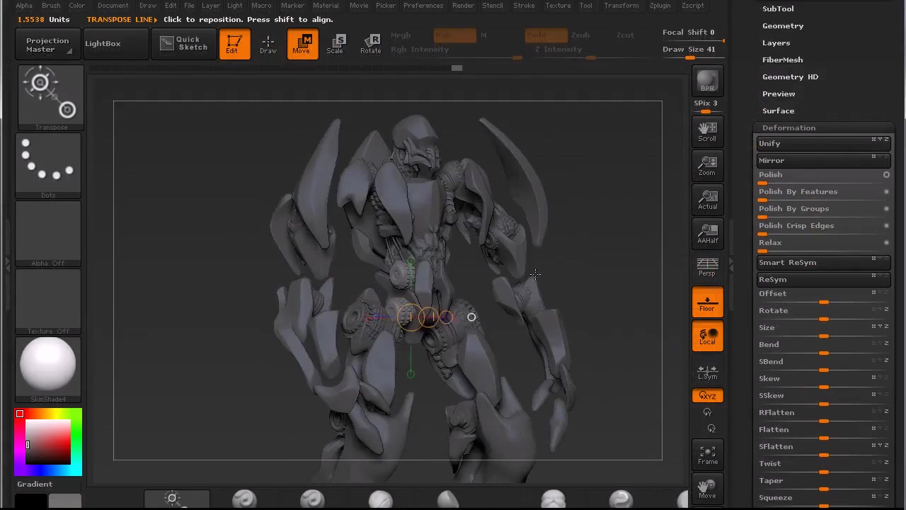 ZBrush科幻机器人制作视频教程哔哩哔哩bilibili