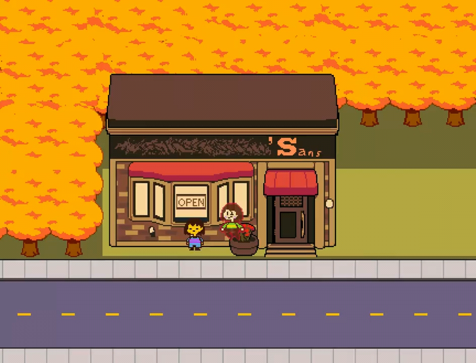 【deltarune/动画】sans商店门口