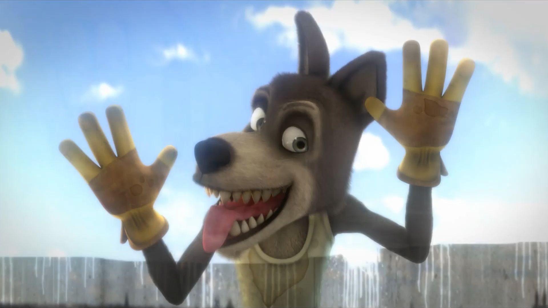 大灰狼为了吃羊,伪装成狗去羊羊公司上班,结局出人意外