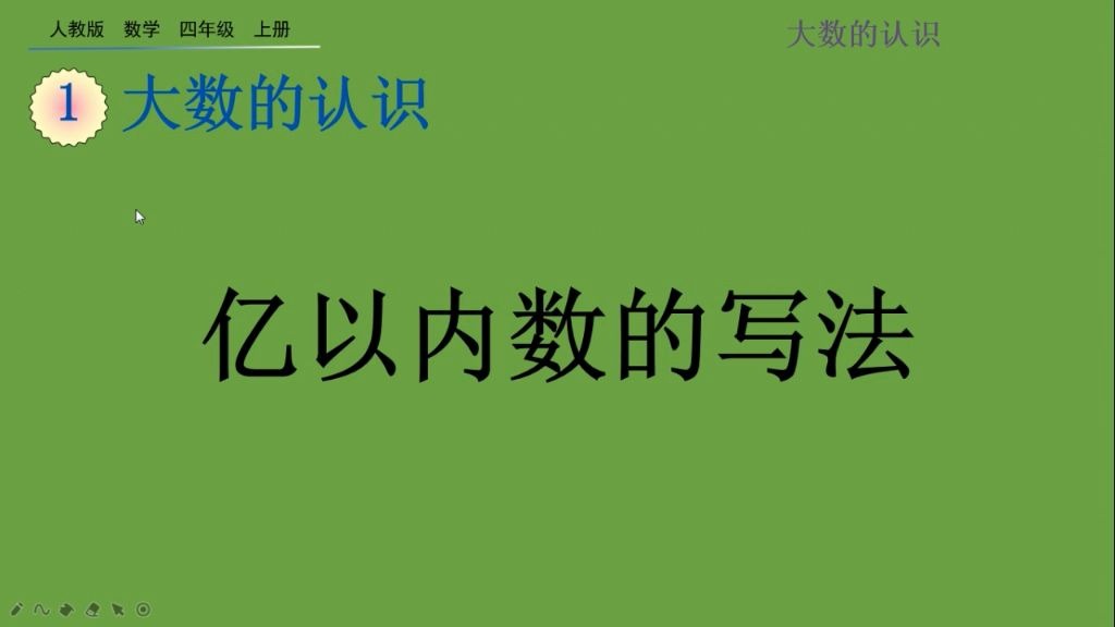 小学四年级数学上册—亿以内数的写法哔哩哔哩bilibili