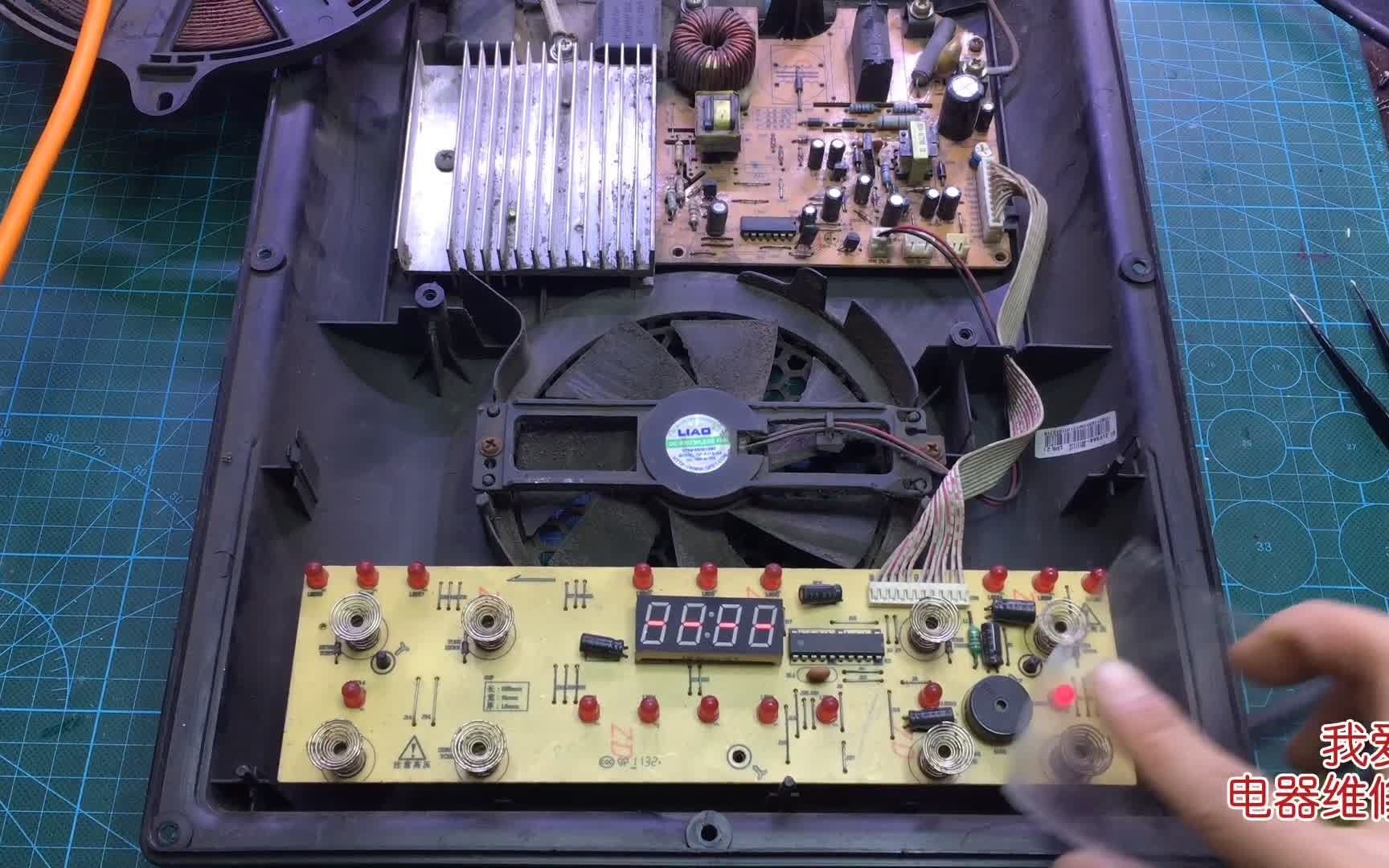 九阳电磁炉加热一会儿就停了显示代码e2原来修好这么简单