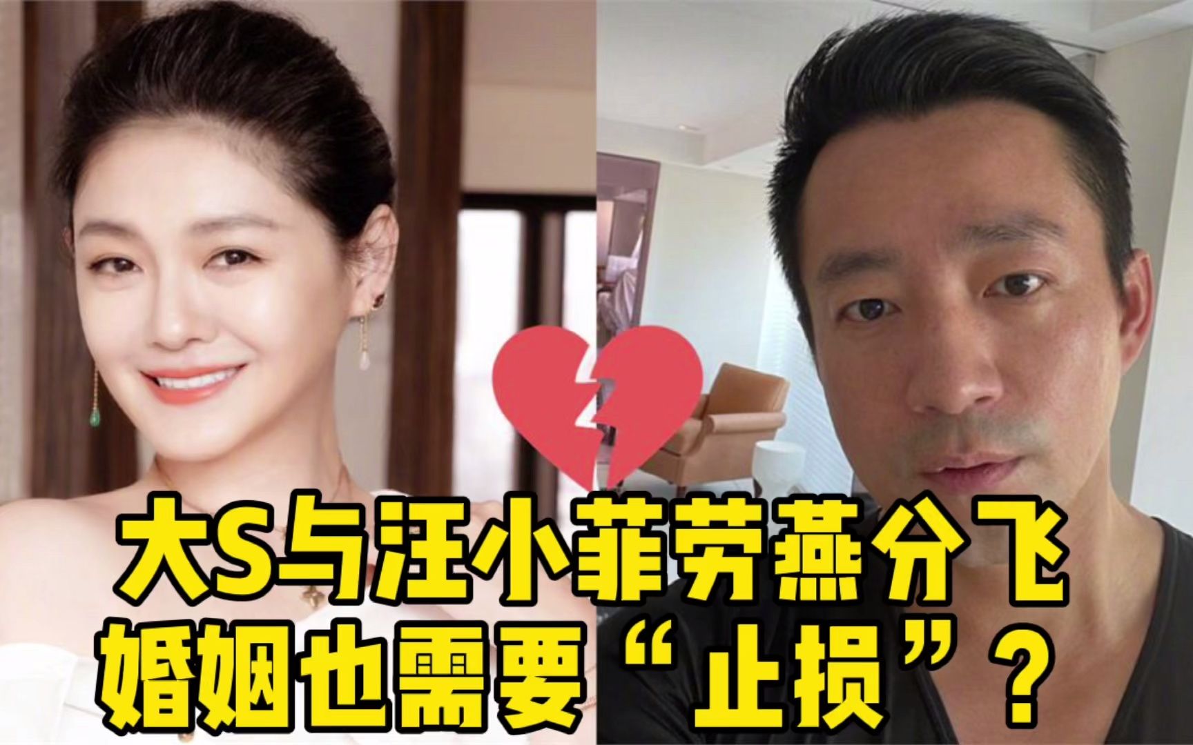 [图]大S与汪小菲劳燕分飞，婚姻也需要“止损”？