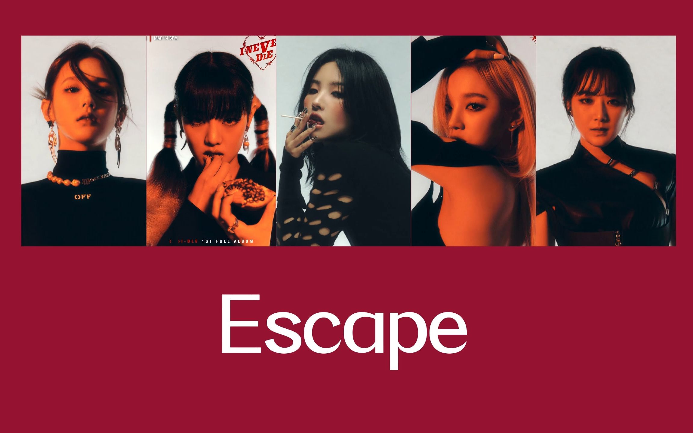 【(g)i-dle】escape中字歌詞版 歌詞分配