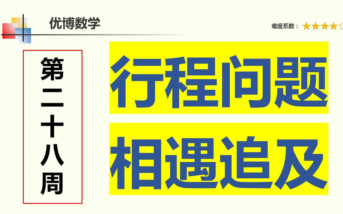 [图]小学数学经典的行程问题，从相遇追及问题开始，关键是掌握一个公式